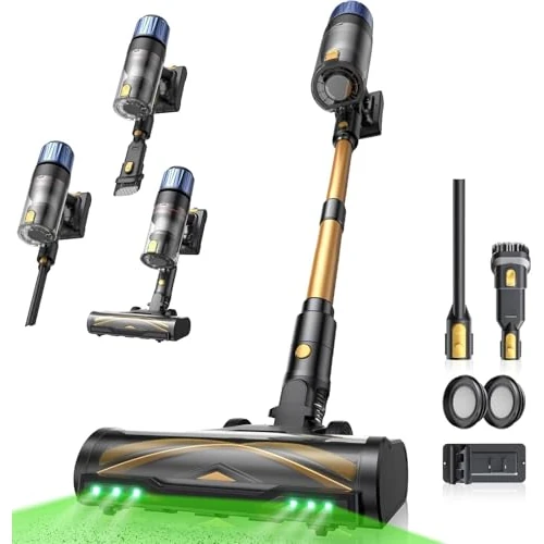 Offerta a tempo: Proscenic P15+ Aspirapolvere Senza Fili 650W 70 Min 55Kpa Scopa Elettrica Senza Fili Potente Autonomia Asta Telescopica Regolabile Design Autoportante Tecnologia GreenEye per Pavimenti e Tappeti - 25% da 159.99 € a 119.99 €