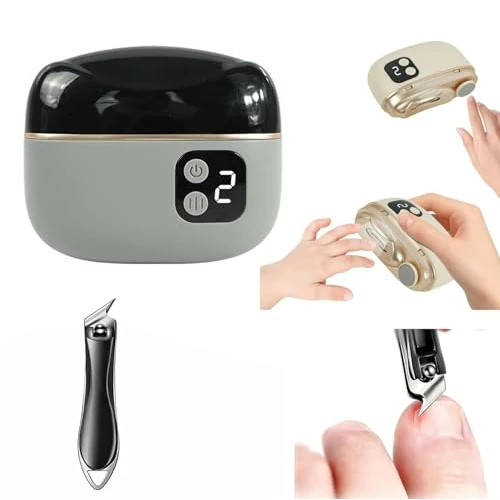 Oferta limitada: Cortaúñas Eléctrico Set de, incluye un cortaúñas automático 3 en 1 + un cortaúñas en ángulo para bebés, niños, adultos y personas mayores, ideal para todas las necesidades de cuidado de las uñas de 29.99 € a 18.99 € (ahorro 37%)