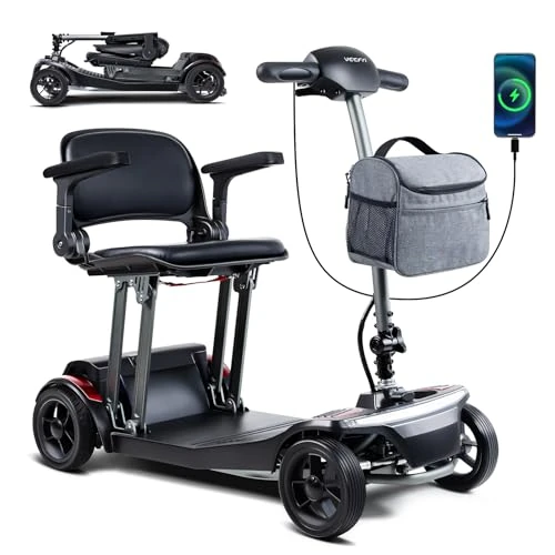 Offerta a tempo: Veicolo Elettrico a 4 Ruote per Anziani, Struttura In Alluminio da 20 kg - 0.00% da 1399.00 € a 1399.00 €