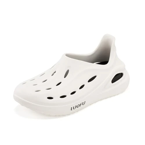Offerta a tempo: JOMIX Zoccoli Donna Sabot Estivi Traspiranti per Mare Spiaggia Giardino Ciabatte Sanitari Infermieri Leggere in Eva Antiscivolo WEG250672, Bianco, 37 EU - 52% da 28.95 € a 13.95 €