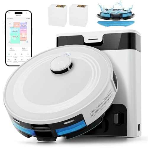 Offerta a tempo: Lefant M2 Pro Robot Aspirapolvere Lavapavimenti con Mappatura, Stazione Svuotamento Automatico, Aspirapolvere 6000Pa, Navigazione Laser dToF, Navigazione PSD, Pulizia Personalizzata, WiFi/App/Alexa - 68% da 599.99 € a 189.99 €