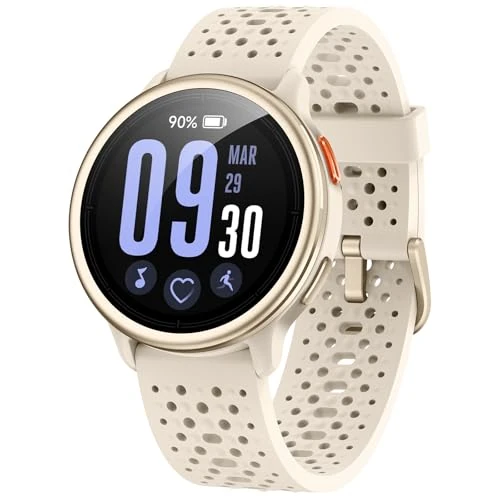 Offerta a tempo: Smartwatch Donna 1.27'' Orologio Uomo Rotondo con 2 Cinturini,120+ Modalità Sportive, Corsi di Ginnastica 3ATM Monitoraggio Salute e Sonno Contapassi Fitness Watch per Samsung/Android/iPhone Beige - 0.00% da 75.99 € a 75.99 €