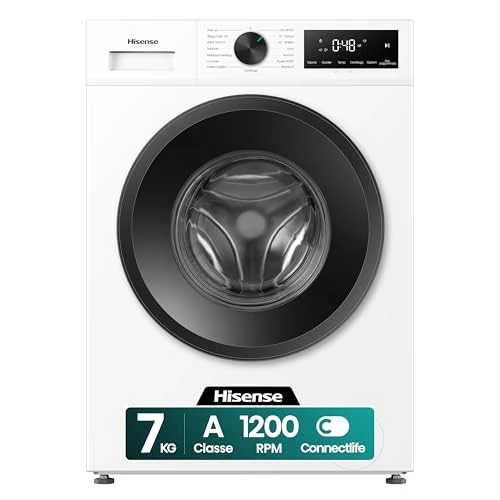 Offerta a tempo: Hisense WF1I7022BWJ NUOVA Lavatrice Slim 7 kg, 1200 rpm, 15 Programmi, Display Touch, Motore Inverter, Programma Rapido 15’, Fine Programmata, AutoMix Dispenser, Classe A - 14% da 349.00 € a 299.00 €