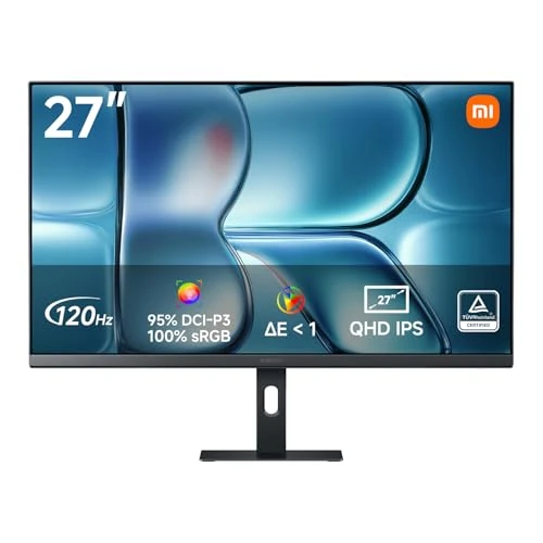 Offerta a tempo: XIAOMI Monitor 2K QHD 27 Pollici, 120Hz, 2560 x 1440,100% sRGB, P27QDA-RAGL - 18% da 169.00 € a 139.00 €