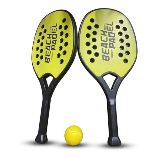 Offre limitée : Paire de raquettes de plage pour padel et tennis de plage avec balle souple Set de bois pour la mer, la plage, la piscine, la mer, le jardin, raquettes de plage imperméables de 34.77 € à 34.77 € (0.00% de remise)