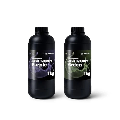 Offerta a tempo: Phrozen Aqua Resina Fotopolimerica Hyperfine, confezione viola e verde, 1 kg ciascuna, alta risoluzione per stampanti 3D LCD 9K, 12K e superiori - 40% da 97.98 € a 58.78 €