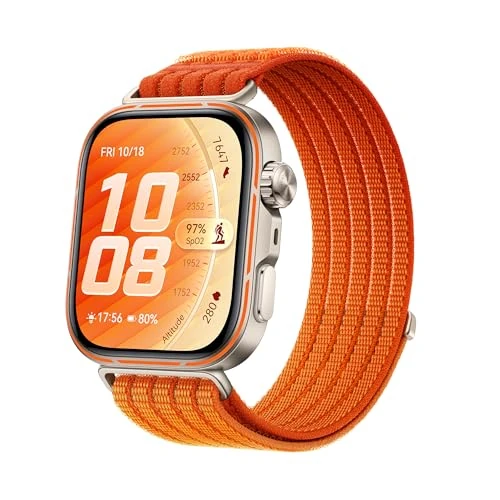 Offerta a tempo: HUAWEI WATCH FIT 5 Pro Smartwatch, GPS, ECG, Pagamento NFC, Arancione - 17% da 299.00 € a 249.49 €