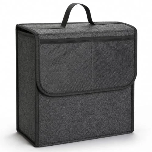 Offerta a tempo: VINATO Organizer per Bagagliaio Auto in Feltro, Borsa Bagagliaio con Velcro & 2 Tasche in Rete, Robusto & Compatto, Universale Organizer Baule per Attrezzi e Cura dell'Auto Accessori (29X15×30cm) - 0.00% da 12.99 € a 12.99 €