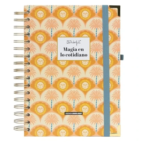 Offerta a tempo: Mr. Wonderful - Agenda scolastica 2026-2027 giornaliera con spirale e adesivi, agenda giornaliera completa, da settembre 2026 ad agosto 2027, con extra e organizzazione, magia nella vita quotidiana - 0.00% da 25.16 € a 25.16 €