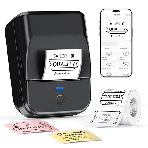 Limited-time offer: TYPONOS PM240 Label Maker Machine with Tape, Label Printer Black from $32.99 to $22.99 (save 30%)