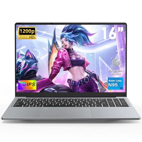 Oferta limitada: FUNYET Ordenador Portátil de 16 Pulgadas,2026 Laptop PC Win 11 Pro，16 GB de RAM, SSD de 512 GB,procesador N95,batería de 6000 mAh,IPS FHD 1920 * 1200，Teclado retroiluminado de 299.99 € a 299.99 € (ahorro 0.00%)