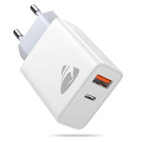 Offerta a tempo: Caricatore USB C, Caricatore per iPhone 17 16 15 14 13 12 Pro Max Samsung S24 S23 Ultra iPad Pixel, Spina Presa USBC Ricarica Rapida 20W Caricabatterie Cellulare Multiplo Adattatore Alimentatore USB C - 0.00% da 8.99 € a 8.99 €