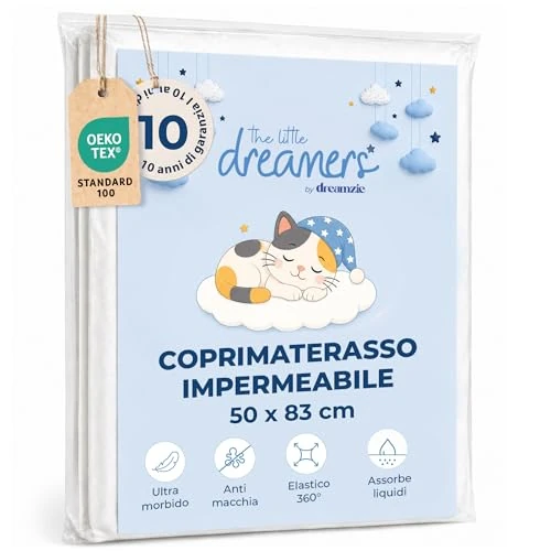 Offre limitée : Protege Matelas Bebe 50x83 Imperméable et Résistant, Alese 50x83 Lit Bebe Cododo, Facile à Installer, Lavable en Machine, Certifié Oeko-Tex, pour Matelas jusqu'à 12 cm de 9.99 € à 9.49 € (5% de remise)
