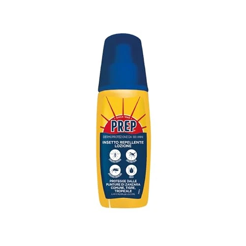 Offerta a tempo: Prep, Insetto-Repellente Lozione, Lozione Antipuntura Pronta all'Uso, Protegge dalle Punture di Zanzara Comune, Tigre, Tropicale, Zecche, 100ml - 0.00% da 4.69 € a 4.69 €