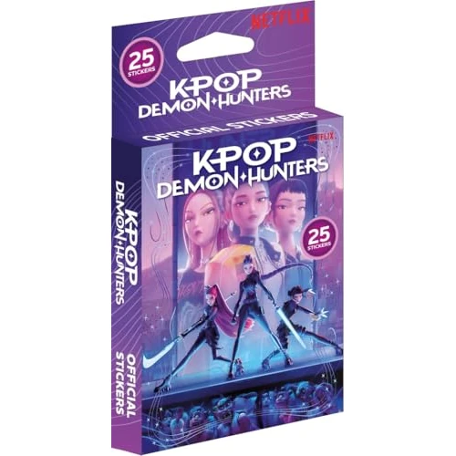 Offerta a tempo: K-Pop Demon Hunters 25 Figurine - Sticker Pack Ufficiale Netflix Bustina Collezionabile Anime Kpop Rumi Mira Zoey - 0.00% da 13.48 € a 13.48 €