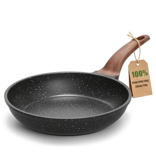 Tijdelijke aanbieding: YASHE 28cm Granieten Koekenpan Met Antiaanbaklaag Geschikt Voor Inductie van 28.99 € naar 23.19 € (20% korting)