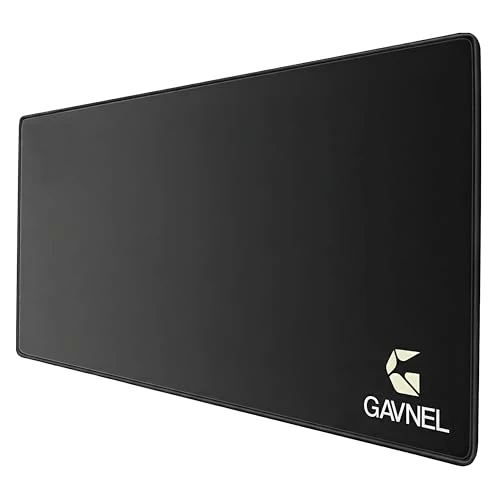 Offerta a tempo: Tappetino Mouse XXL 80x30 cm Antiscivolo – Desk Mat Grande per Tastiera e Mouse, Superficie Liscia Gaming Ufficio Studio, Bordi Cuciti, Impermeabile, Nero - 35% da 15.99 € a 10.44 €