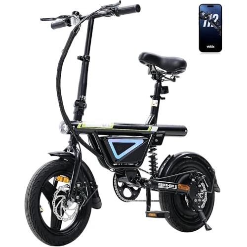 Offerta a tempo: Finbike Bici Elettrica Pieghevole 14", 432WH Batteria, Autonomia di 30-50 KM, Motore 250W, E-Bike per Adulti e Adolescente, Carico 120kg, 10/15/25KM/H - 5% da 399.99 € a 379.99 €
