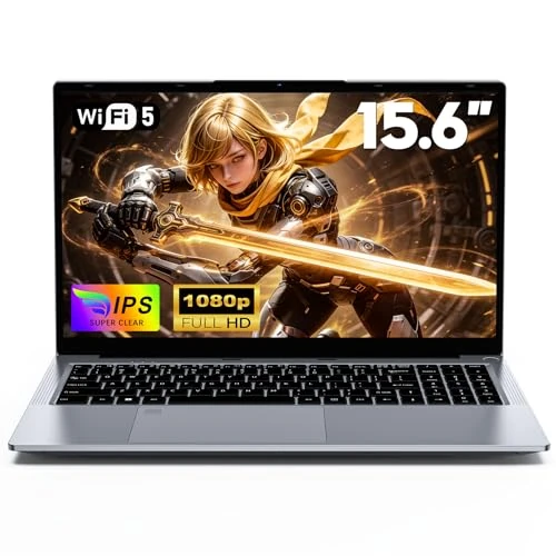 Offerta a tempo: NAIKLULU 15,6 Pollici Pc Portatile Gaming 2026, Processore R7 6800H (3,2 a 4,7 GHz), 32GB RAM 1TB SSD Computer Portatile Gamer Laptop, Tastiera Completa Retroilluminata, Batteria 57.97Wh - 50% da 1999.99 € a 999.99 €