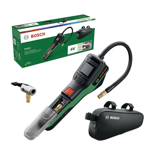 Offerta a tempo: Bosch PNEO elektrische Fahrradpumpe mit 3 Ah Akku, 10,3 bar, 150 PSI - 6% da 77.43 € a 72.99 €