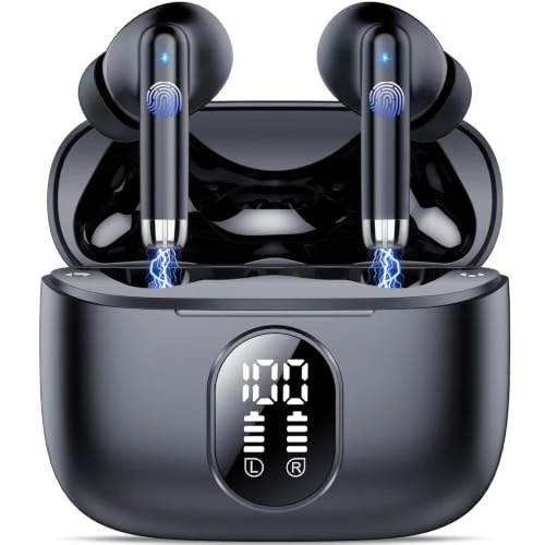 Offre limitée : QXQ Écouteurs Bluetooth, 2026 Nouveau Ecouteurs Bluetooth 5.4 sans Fil avec HiFi Stéréo, 40H Oreillette Bluetooth ENC Réduction Antibruit Mic Casque Bluetooth, Ecouteur sans Fil pour Android iOS, Noir de 89.99 € à 24.99 € (72% de remise)
