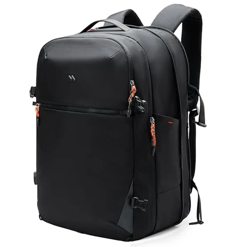 Offerta a tempo: Inateck Zaino da Viaggio Leggero 38,5-46L, Zaino da Cabina per Aereo, Nero | Travel Backpack da Uomo Resistente agli Schizzi d'acqua, per 16 Pollici Laptop, Per il lavoro e i viaggi del fine settimana - 38% da 75.99 € a 46.99 €