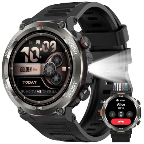 Oferta limitada: Yxtel Reloj Inteligente Hombre, 1.45" Smartwatch con Linterna LED y brújula de 99.99 € a 39.99 € (ahorro 60%)