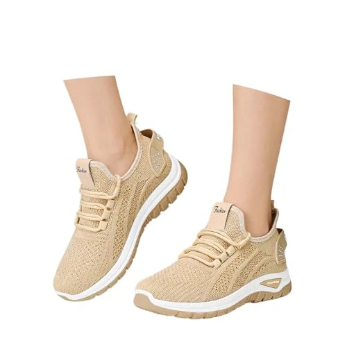 Lggwunsi Scarpe Ortopediche Donna - Estivi Comodi Ventilato Leggeri Scarpe Donna Morbida con Cuscinetto d'Aria Antiscivolo Mesh Sneakers Running Classic Leggeri Sneaker per Palestra