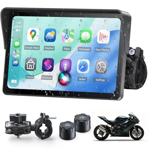 Zeitlich begrenztes Angebot: APHQUA Motorrad Carplay Display 7 Zoll Wasserdichter Touchscreen, TPMS von 179.99 € auf 159.99 € (11% Rabatt)