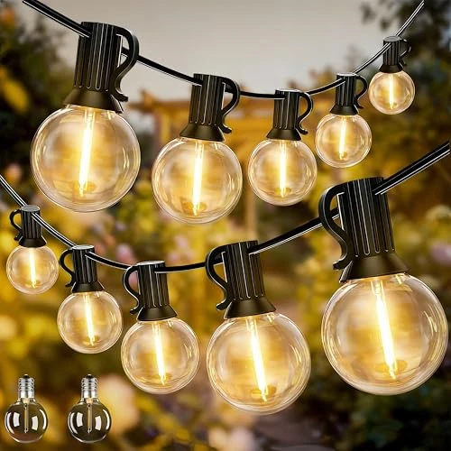 Oferta limitada: LaPitio Guirnalda Luces Exterior, 45.7M IP45 Impermeable Conectable Luces Led Exterior con 75+2 Bombillas de Plástico Inastillable, 2700K Blanco Cálido para Jardín, Patio, Fiesta, Boda de 79.99 € a 79.99 € (ahorro 0.00%)