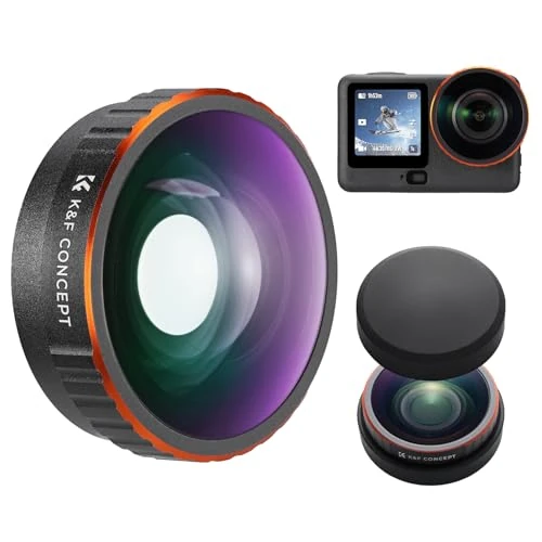 Offerta a tempo: K&F CONCEPT Obiettivo grandangolare compatibile con DJI Osmo Action 6 - 20% da 65.99 € a 52.79 €
