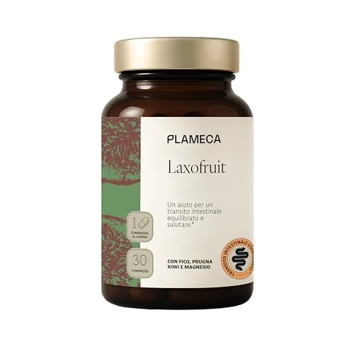 Offerta a tempo: Plameca Laxofruit – Lassativo Naturale Delicato con Fico, Prugna, Kiwi e Magnesio – Regolarità Intestinale, Intestino Pigro e Stitichezza Occasionale – 30 Compresse - 0.00% da 9.25 € a 9.25 €