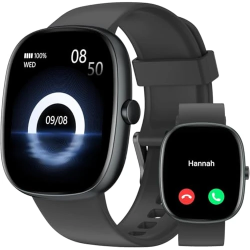 Offerta a tempo: HUAKUA Smartwatch Uomo Donna Chiamate per Android iOS Impermeabile 5ATM 30 Giorni Standby Notifiche Contapassi Cardiofrequenzimetro SpO2 Sonno Ciclo Mestruale Orologio Fitness AMOLED Bluetooth 5.4 - 70% da 99.99 € a 29.98 €