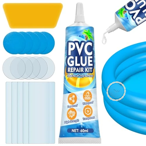 Offre limitée : AAROVIBE Kit Reparation Piscine, Rustine Spa Gonflable, Transparente Kit Reparation Spa Gonflable, Colle PVC pour Matelas Gonflables, Bouées, Piscines, Bateaux, Tentes, et Jouets Aquatiques (60ml) de 10.99 € à 10.99 € (0.00% de remise)