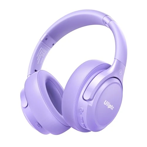 Oferta limitada: Uliptz Auriculares Inalámbricos Bluetooth, 65 Horas de Reproducción, 6 Modos de Sonido EQ, Auriculares Inalámbricos Diadema Estéreo HiFi con Micrófono, Audifonos Bluetooth 6.0 para PC/Teléfono (viola) de 32.99 € a 22.79 € (ahorro 31%)