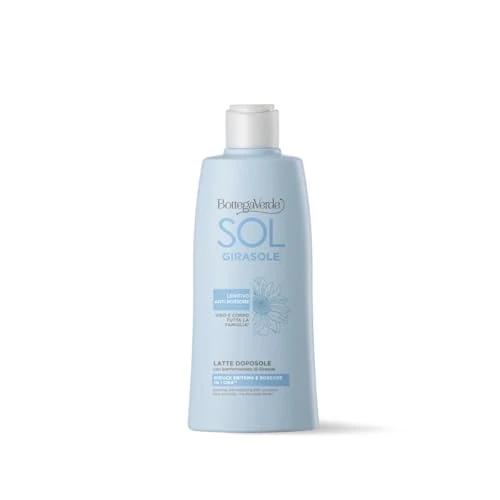 Offerta a tempo: Bottega Verde - SOL Girasole Latte Doposole Lenitivo Anti Rossore, 200 ml, Viso e Corpo, con Iperfermentato di Girasole e Alchechengi, Riduce Eritema, Texture Leggera a Rapido Assorbimento - 50% da 22.00 € a 10.99 €