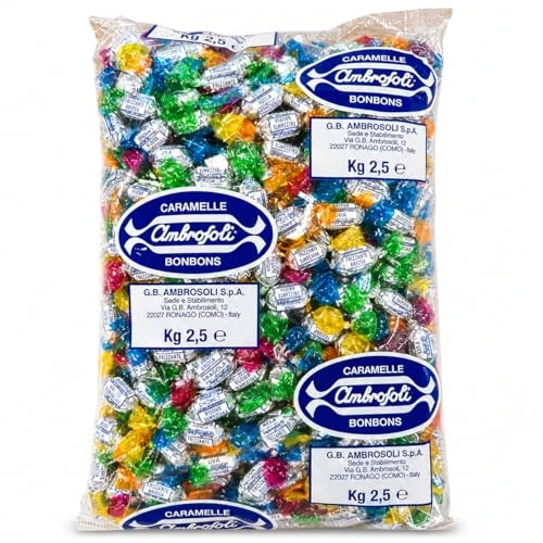 Offerta a tempo: Ambrosoli Briosa Frizzanti – Caramelle Effervescenti Assortite 2,5 kg – Formato Convenienza per Uffici, Eventi e Condivisione - 10% da 19.90 € a 17.96 €