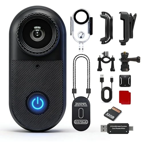Offre limitée : Yehtreh 2.7K Caméra Sport Mini-35g Magnétique Camera Moto,Étanche 10M,Noir. de 59.99 € à 74.99 € (-25.00% de remise)