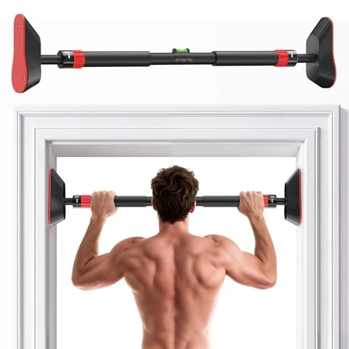 Tijdelijke aanbieding: Fokky Optrekstang, deurkozijn, rekstang zonder schroeven, 74-97 cm, uittrekbaar, draagkracht tot 250 kg, optrekstang deur met ABS-matten en 360° draaibaar tandwielslot van 39.99 € naar 39.99 € (0.00% korting)