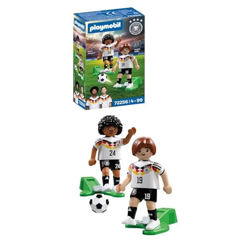 Offerta a tempo: PLAYMOBIL | DFB | Set giocatori Adeyemi e Stiller | Set da gioco di calcio | Personaggi da gioco di calcio | 72256 - 15% da 10.24 € a 8.69 €