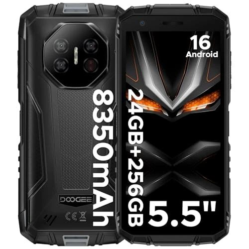 Offerta a tempo: Luzglo Fire 3 Ultra Rugged Smartphone, 8350mAh Android 16, 24GB+256GB, Unisoc T7200 Octa Core, 5.5" IPS HD+ Display, 16MP+20MP, Octa Core, Widevine L1/Fingerprint ID/Face Unlock/NFC- Grigio - 0.00% da 239.99 € a 239.99 €