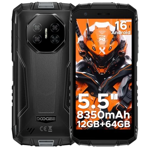 Offre limitée : Luzglo Fire 3 Téléphone Portable Incassable Android 16, Octa Core, Batterie 8350mAh, 12 Go + 64 Go/2 to, Smartphone Incassable, 5,5 Pouces IPS HD, 13MP+8MP, Widevine L1, Dual SIM, Face ID, NFC de 159.99 € à 159.99 € (0.00% de remise)