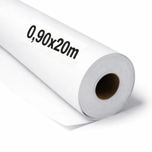Offerta a tempo: OFITURIA Papel Kraft Bianco - Rollo 0,90x20m - 6 Rotoli - Carta da pacchi e carta da regalo, carta da imballaggio per spedizioni e fai-da-te, resistente e facile da tagliare - 39% da 92.95 € a 56.70 €