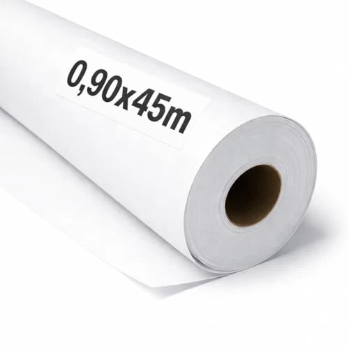 Offerta a tempo: OFITURIA Papel Kraft Bianco - Rollo 0,90x45m - 1 Rotolo - Carta da pacchi e carta da regalo, carta da imballaggio per spedizioni e fai-da-te, resistente e facile da tagliare - 0.00% da 92.95 € a 92.95 €