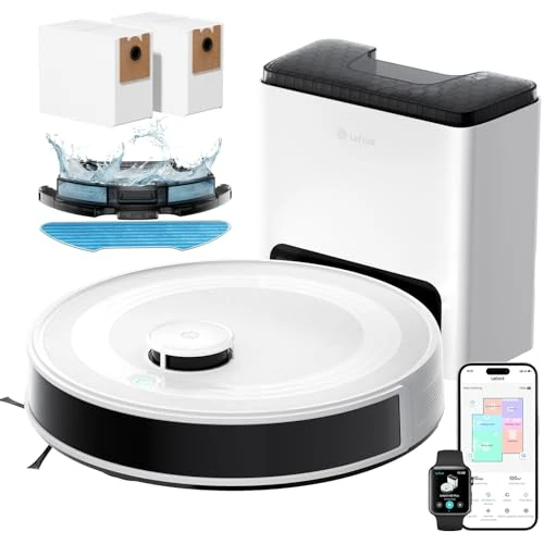 Offerta a tempo: Lefant M2 Plus Robot Aspirapolvere Lavapavimenti con Mappatura, 6000Pa, Navigazione Laser dToF +Ostacoli PSD, Stazione di Raccolta 2,5L, Pulizia Personalizzata, WiFi/App/Alexa - 72% da 599.99 € a 169.99 €
