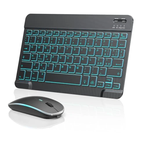 Offerta a tempo: TECURS Kit Tastiera e Mouse Wireless Bluetooth per iPad Pro/Air/Mini - 0.00% da 34.99 € a 34.99 €