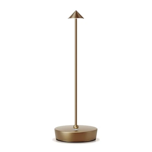 Offerta a tempo: HYMZP Lampada da Tavolo Senza Fili Ricaricabile,Lampada Led da Tavolo,3 Modalità di Colore, IP54, per Interni/Esterni, Ristorante (Bronzo) - 64% da 69.99 € a 24.99 €