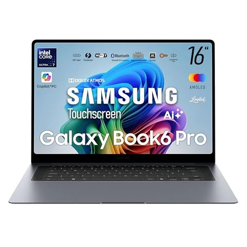 Offerta a tempo: Samsung Galaxy Book6 Pro (16", Ultra 7 356H, 32Gb), Copilot+PC, lntel Core Ultra 7 Processor 356H, 1TB, Batteria Fino a 30H*, Dynamic AMOLED 2X Display, Touchscreen, Galaxy Al, Gray [ver italiana] - 0.00% da 2499.00 € a 2499.00 €