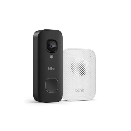 Offerta a tempo: Blink Videocitofono cablato 2K+ (ultimo modello) + Campanello Blink | Videocitofono con video 2K a figura intera | Alimentazione continua | Audio ottimizzato | Protezione IP65 | Nero - 56% da 79.98 € a 34.99 €