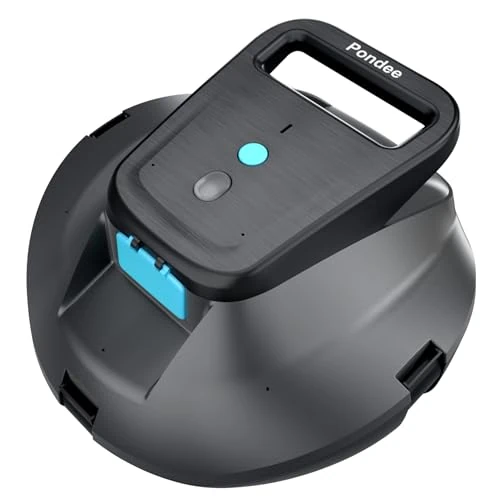 (Upgrade 2026) Pondee X1 Wireless Pool Robot Battery with 120 Minutes Runtime, Car Parking Function, Fast Charge 2.5 Hours, for Outdoor Pools and Floors up to 80m²